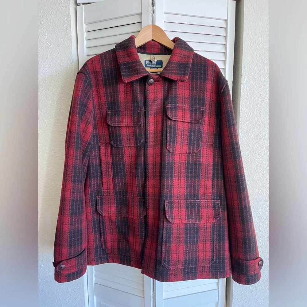 Polo Ralph Lauren Mackinaw Sportsman Wool Jacket L - Picture 1 of 8
